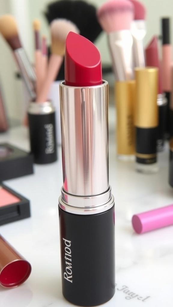 Rom&nd Juicy Lasting Tint – 07 Jujube Recipe Rom&nd Juicy Lasting Tint 07 Jujube in a sleek tube on a makeup vanity.